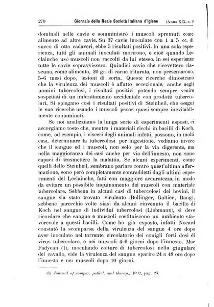 Giornale della Società italiana d'igiene