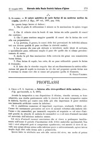 Giornale della Società italiana d'igiene