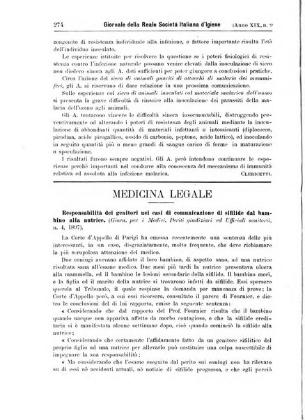 Giornale della Società italiana d'igiene