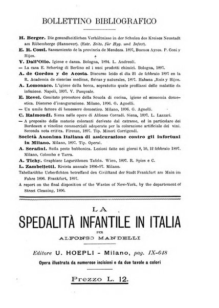 Giornale della Società italiana d'igiene