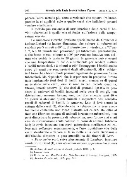 Giornale della Società italiana d'igiene