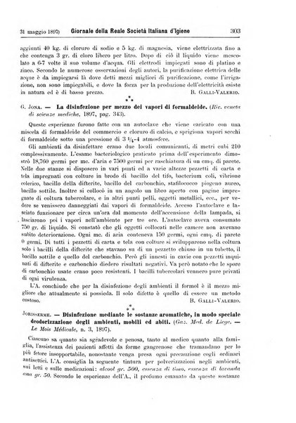 Giornale della Società italiana d'igiene