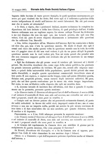 Giornale della Società italiana d'igiene