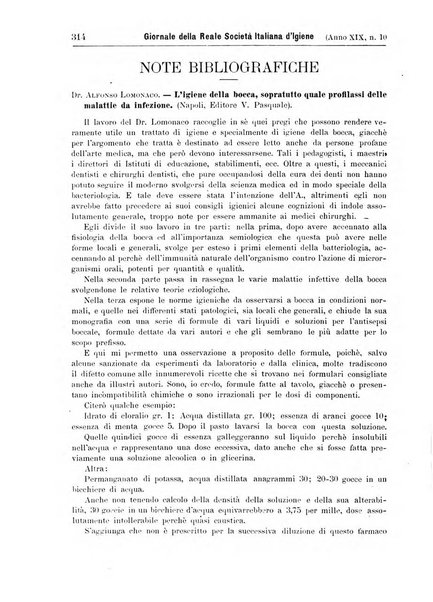 Giornale della Società italiana d'igiene