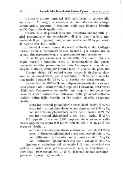 Giornale della Società italiana d'igiene