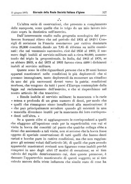 Giornale della Società italiana d'igiene