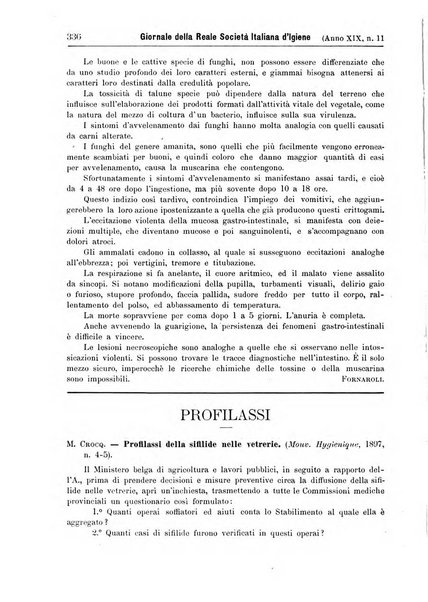 Giornale della Società italiana d'igiene