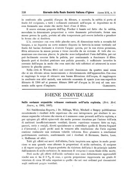 Giornale della Società italiana d'igiene