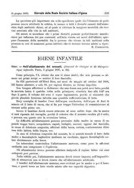 Giornale della Società italiana d'igiene