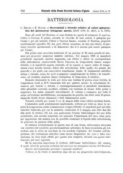 Giornale della Società italiana d'igiene