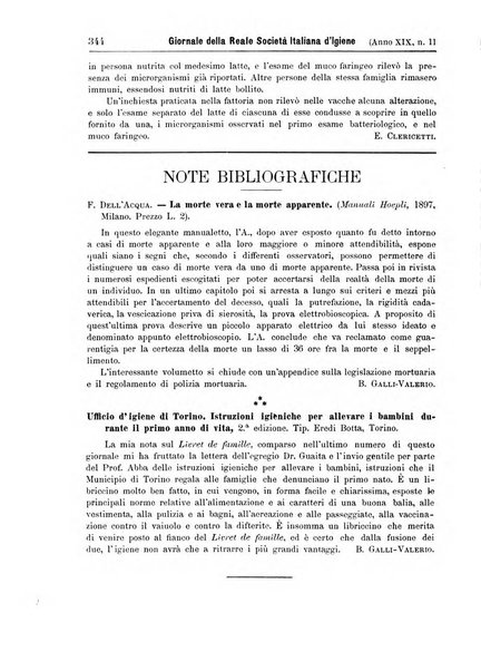 Giornale della Società italiana d'igiene