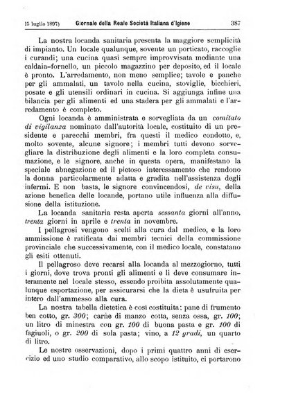 Giornale della Società italiana d'igiene