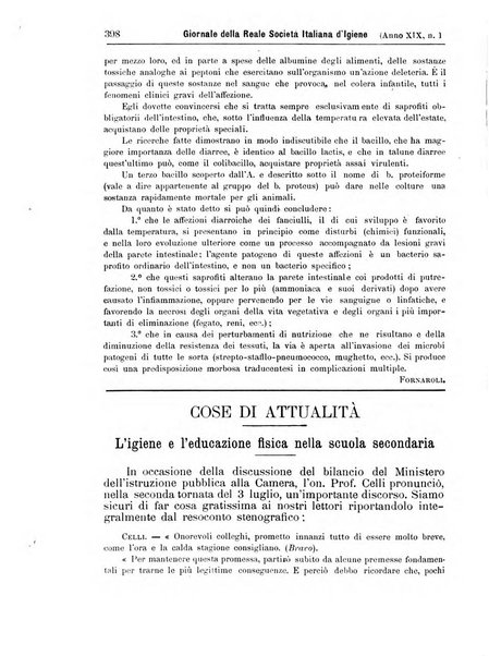 Giornale della Società italiana d'igiene