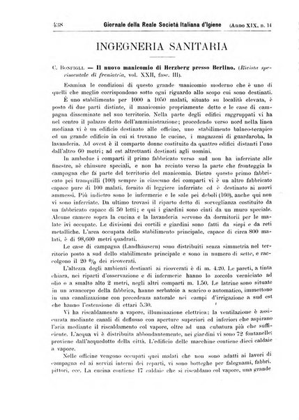 Giornale della Società italiana d'igiene