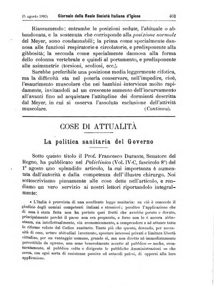 Giornale della Società italiana d'igiene