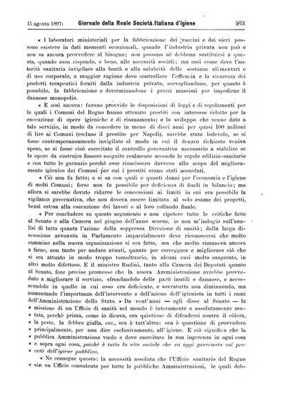 Giornale della Società italiana d'igiene