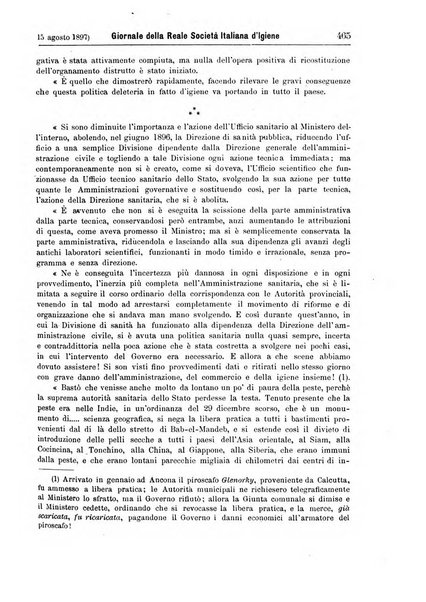 Giornale della Società italiana d'igiene