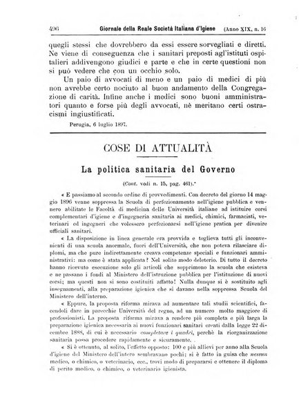 Giornale della Società italiana d'igiene