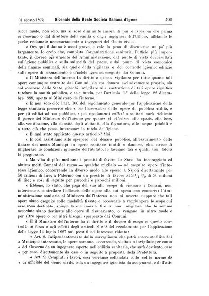 Giornale della Società italiana d'igiene