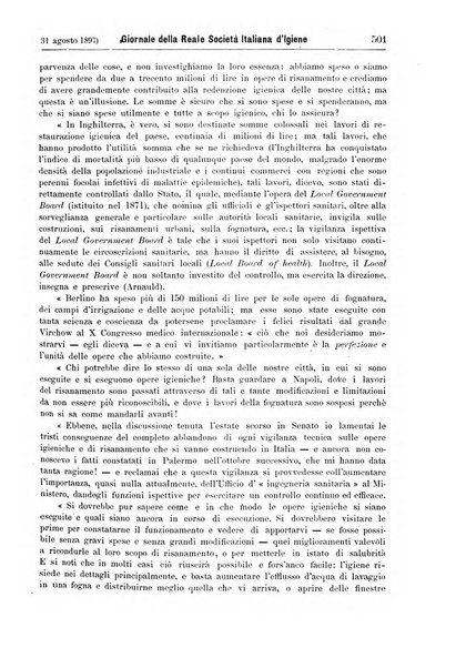 Giornale della Società italiana d'igiene