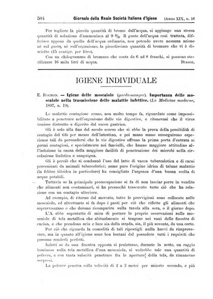 Giornale della Società italiana d'igiene