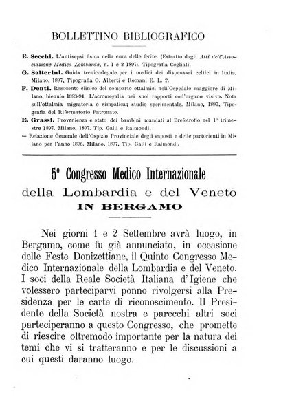 Giornale della Società italiana d'igiene