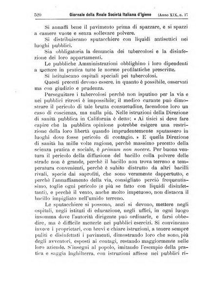 Giornale della Società italiana d'igiene