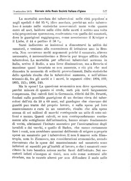 Giornale della Società italiana d'igiene