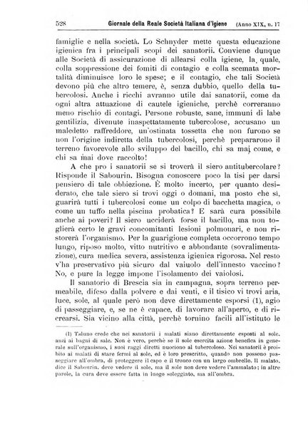 Giornale della Società italiana d'igiene