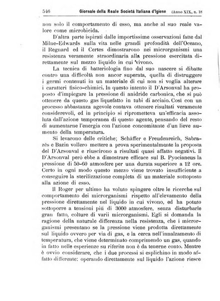 Giornale della Società italiana d'igiene