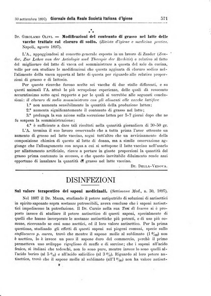 Giornale della Società italiana d'igiene