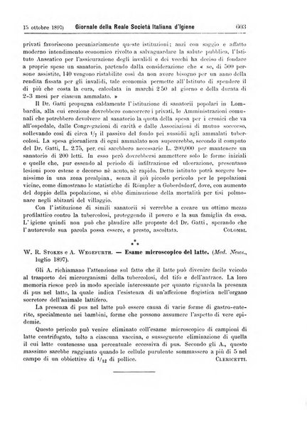 Giornale della Società italiana d'igiene