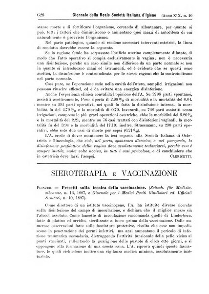 Giornale della Società italiana d'igiene