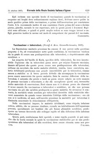 Giornale della Società italiana d'igiene