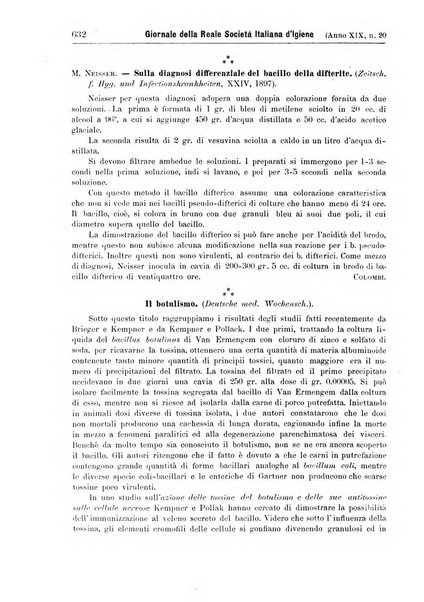 Giornale della Società italiana d'igiene