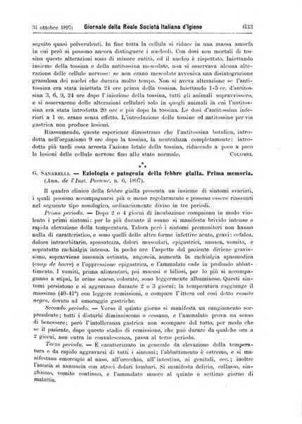 Giornale della Società italiana d'igiene