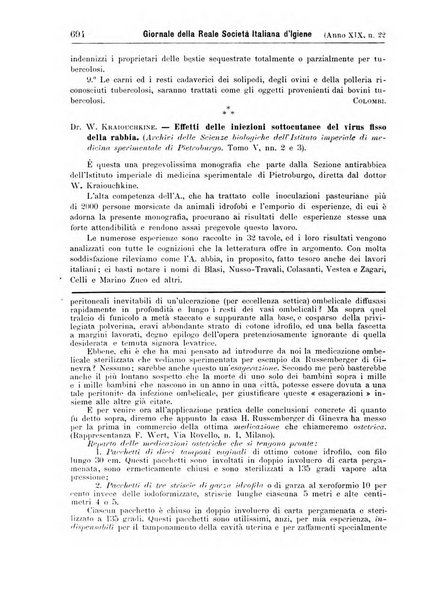 Giornale della Società italiana d'igiene