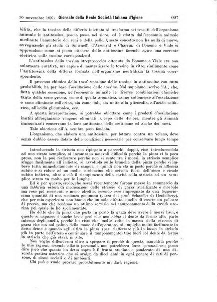 Giornale della Società italiana d'igiene