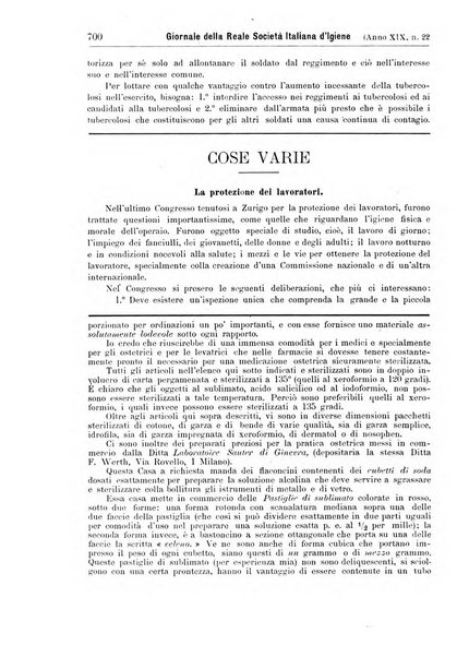 Giornale della Società italiana d'igiene