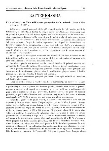 Giornale della Società italiana d'igiene