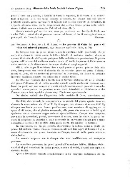 Giornale della Società italiana d'igiene