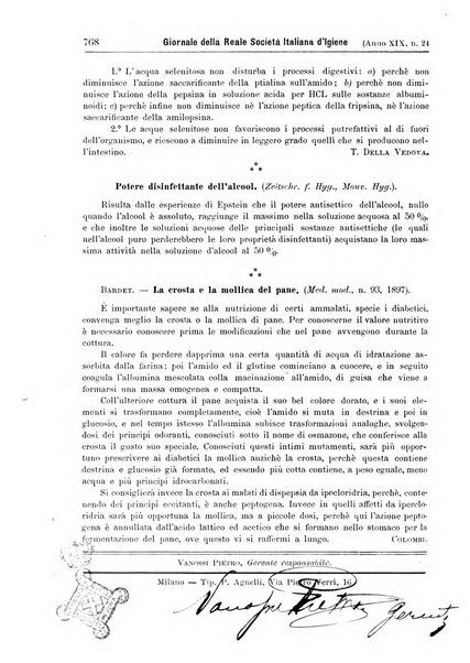 Giornale della Società italiana d'igiene