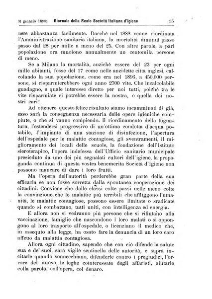 Giornale della Società italiana d'igiene