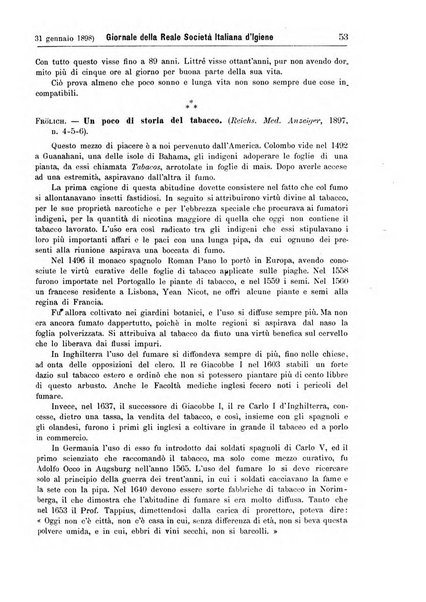 Giornale della Società italiana d'igiene