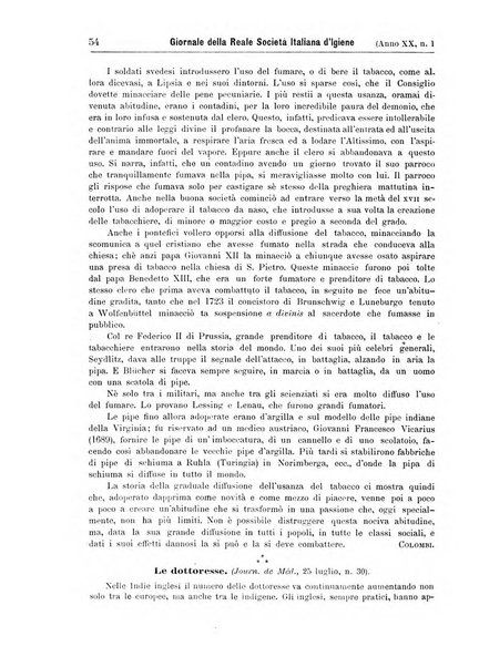 Giornale della Società italiana d'igiene