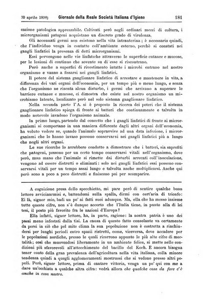 Giornale della Società italiana d'igiene