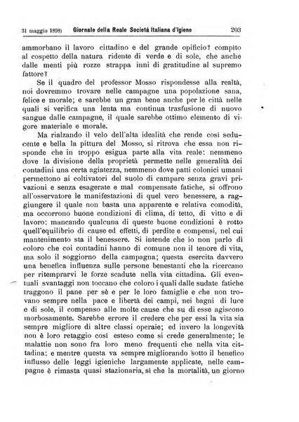 Giornale della Società italiana d'igiene