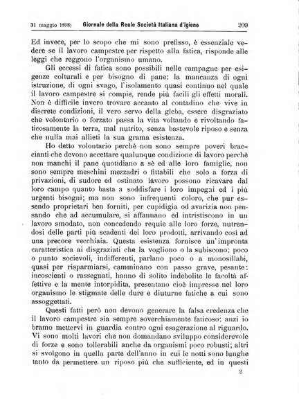 Giornale della Società italiana d'igiene