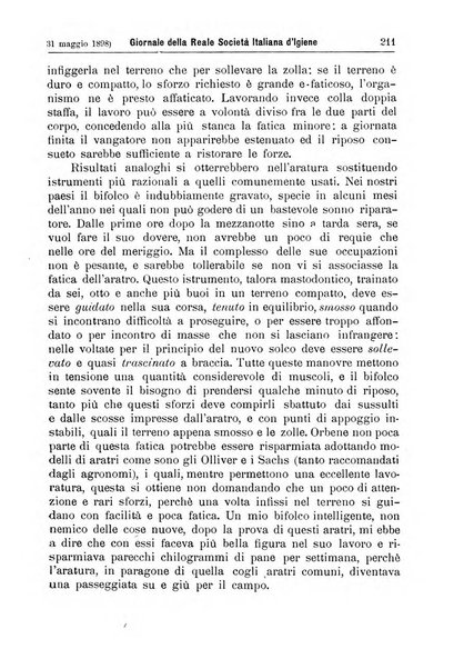 Giornale della Società italiana d'igiene