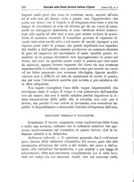 Giornale della Società italiana d'igiene